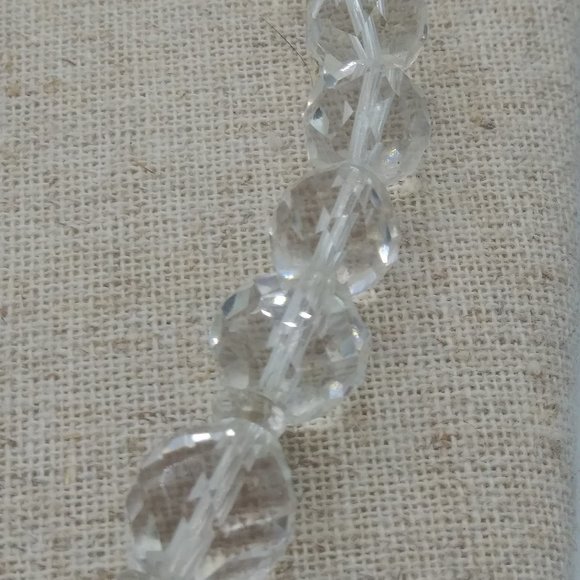 1930s Graduating Faceted Rock Crystal Choker - Picture 6 of 11